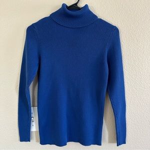 Vintage 90s GAP Women’s Turtleneck Cotton, Blue, Size M